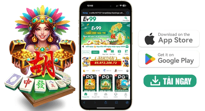 Biểu tượng các trò chơi đa dạng như casino, thể thao và slot game